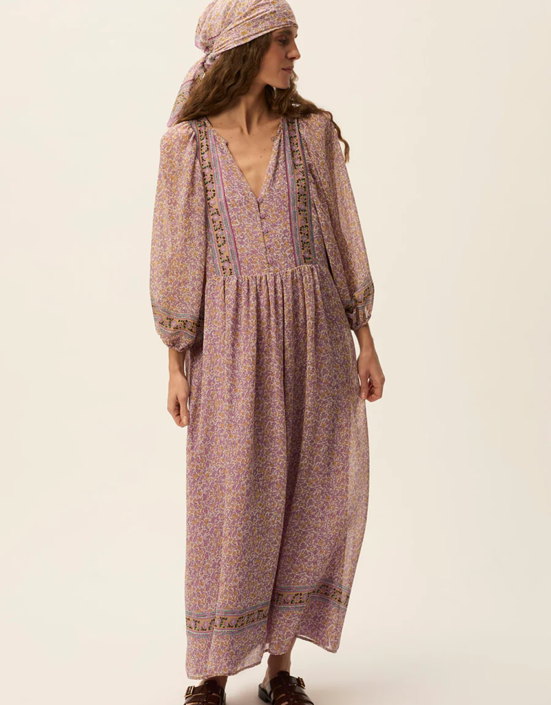 Des Petits Hauts Sonate Long Sleeve Floral Dress
