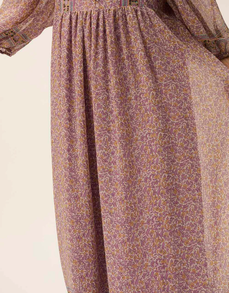 Des Petits Hauts Sonate Long Sleeve Floral Dress