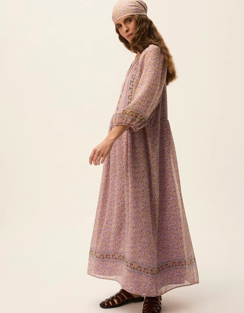 Des Petits Hauts Sonate Long Sleeve Floral Dress