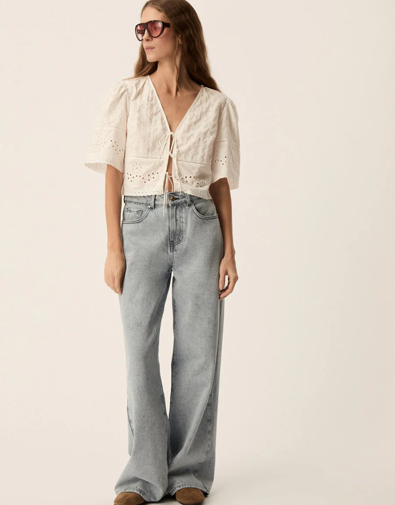 Des Petits Hauts Santa Embroidered Top