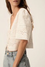 Des Petits Hauts Santa Embroidered Top