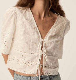 Des Petits Hauts Santa Embroidered Top