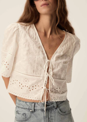 Des Petits Hauts Santa Embroidered Top