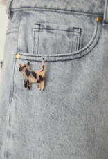 Des Petits Hauts Wanala Tortoise Cat Brooch
