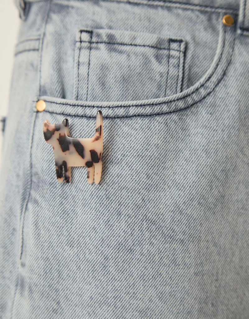 Des Petits Hauts Wanala Tortoise Cat Brooch