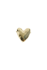 Des Petits Hauts Walmy Hammered Heart Pin Brooch