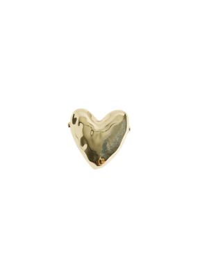 Des Petits Hauts Walmy Hammered Heart Pin Brooch
