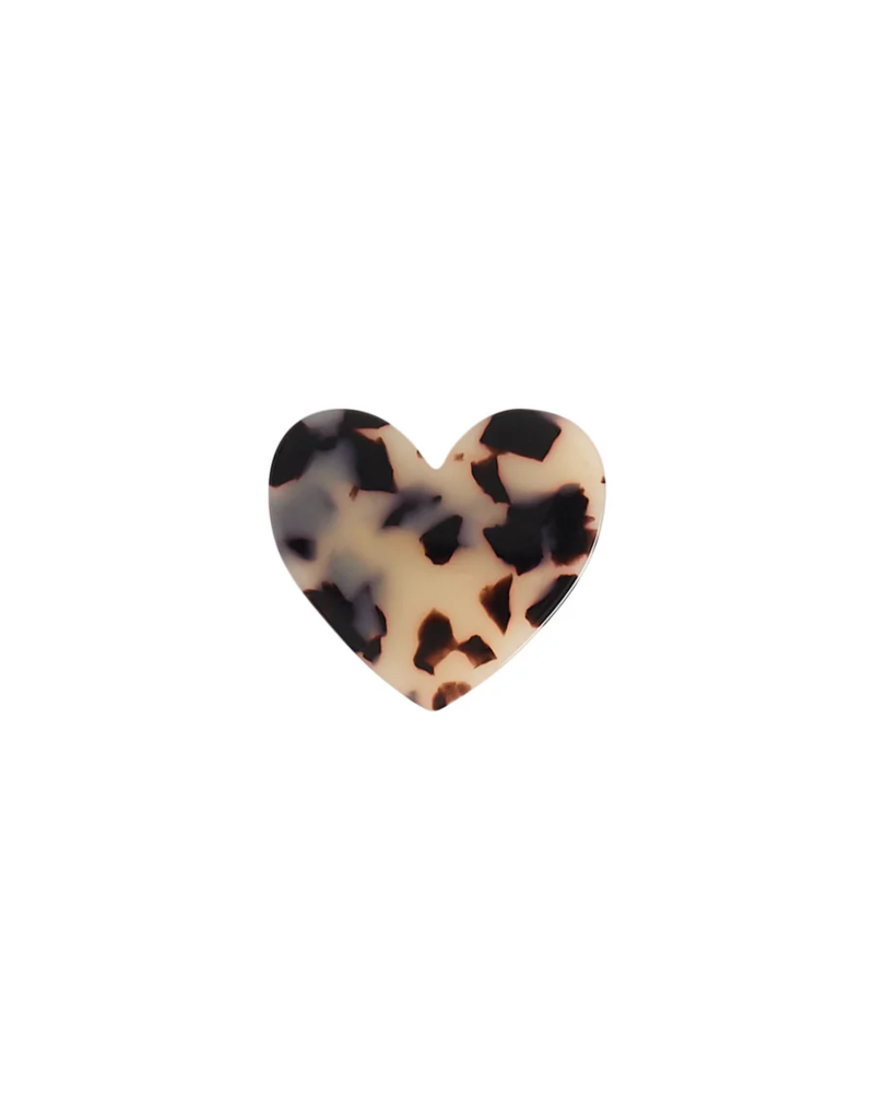 Des Petits Hauts Waouh Tortoise Heart Pin Brooch