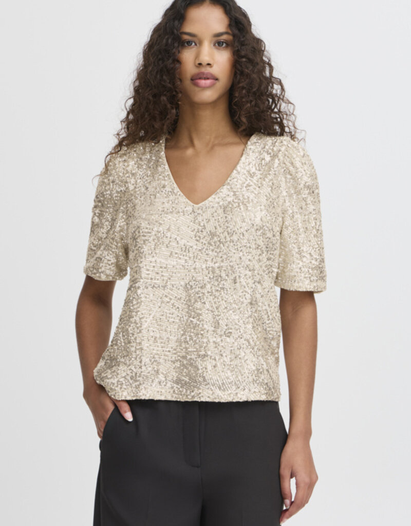 ICHI Fauca Sequin T-Shirt