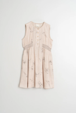 Indi and Cold Feather Flower Sleeveless Organic Cotton Dress