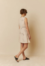 Indi and Cold Feather Flower Sleeveless Organic Cotton Dress