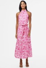 Adelyn Rae Maisy Floral Halter Neck Tie Printed Maxi Dress
