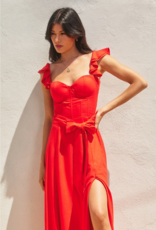 Dress Forum Heaven Sent Bustier Flutter Dress In Red