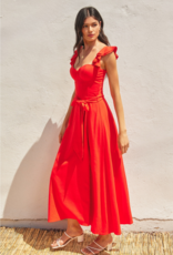 Dress Forum Heaven Sent Bustier Flutter Dress In Red