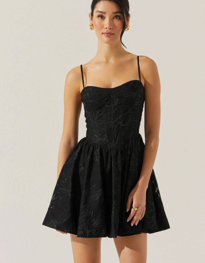 Jacquard Bustier Skater Dress Jacquard Bustier Skater Dress