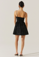 ASTR Linelly Jacquard Bustier Skater Dress