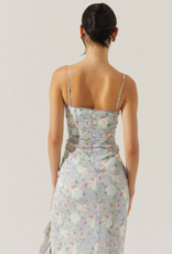 ASTR Brisbane Asymetrical Floral Midi Dress