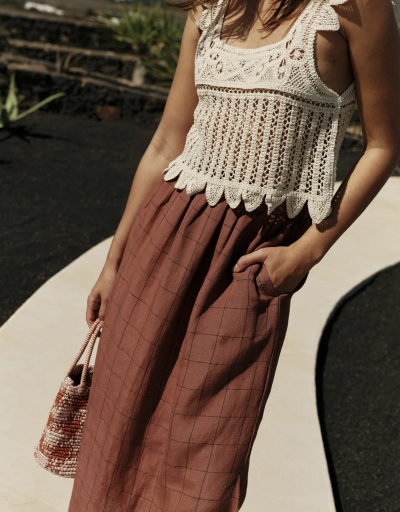 Indi and Cold Helena Crochet Tank