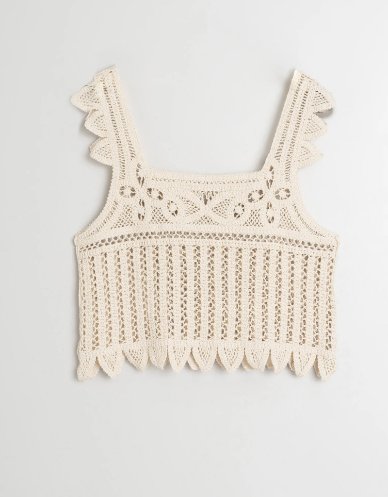 Indi and Cold Helena Crochet Tank
