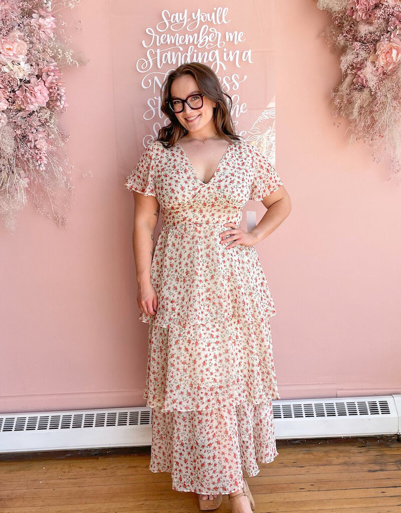 Angel Eye Ximenia Floral Tiered Maxi Dress
