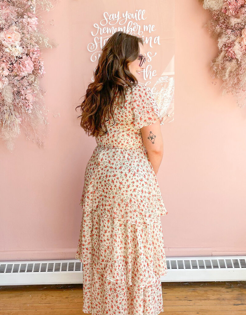 Angel Eye Ximenia Floral Tiered Maxi Dress