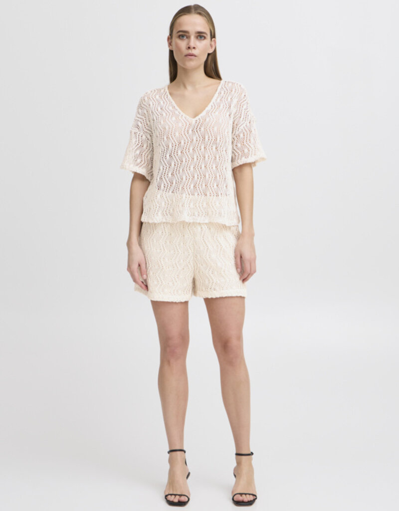 ICHI Naonna Crochet Shorts
