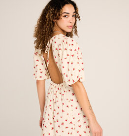 ICHI Rosey Cotton Midi Dress