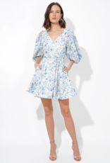 Adelyn Rae Clare Printed Fit and Flare Mini Dress