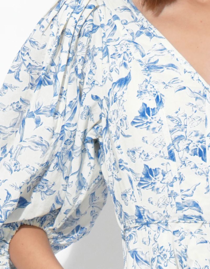 Adelyn Rae Clare Printed Fit and Flare Mini Dress
