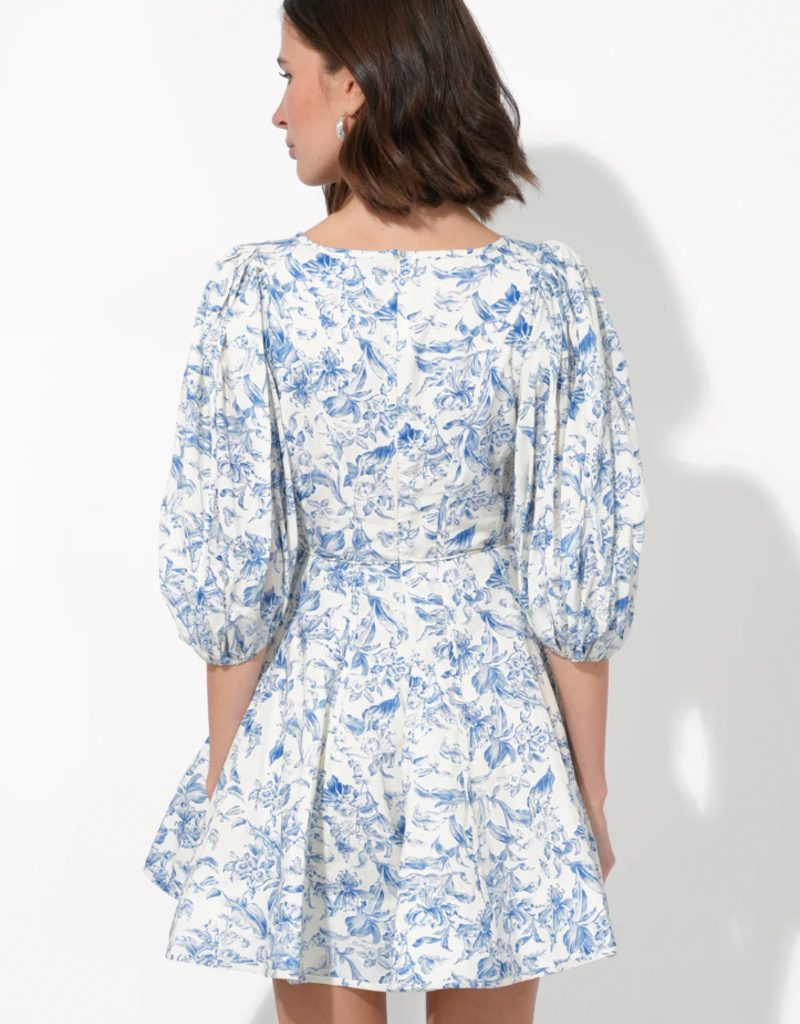 Adelyn Rae Clare Printed Fit and Flare Mini Dress