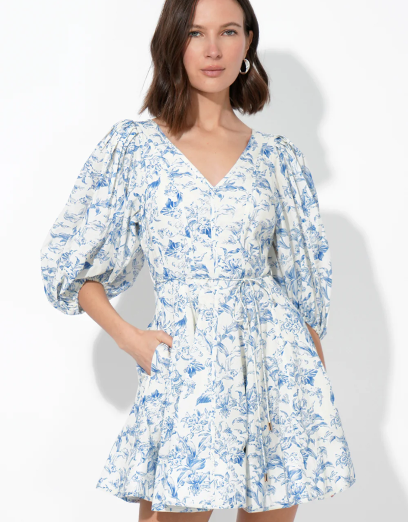 Adelyn Rae Clare Printed Fit and Flare Mini Dress