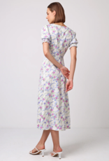 Angel Eye Melanie Puff Sleeve Sweetheart Midi Dress