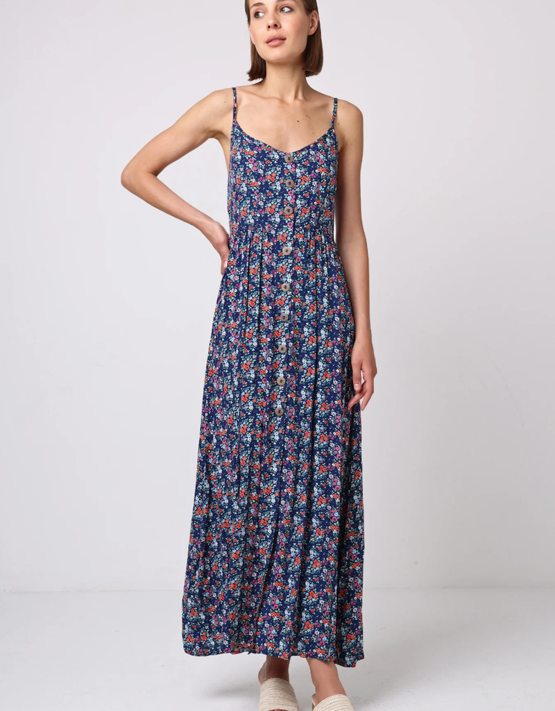 Angel Eye Araza Maxi Dress in Navy Floral