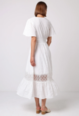 Angel Eye Angelina Lace Panel Detail Midi Dress