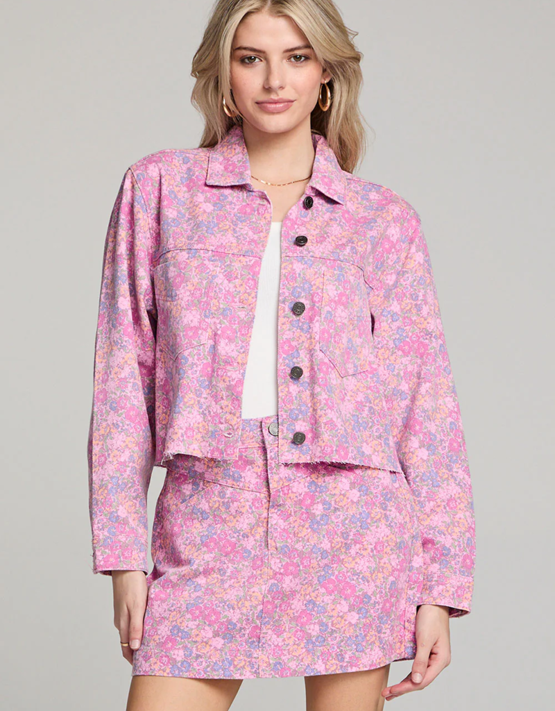 Saltwater Luxe Korin Jacket in Pink Floral