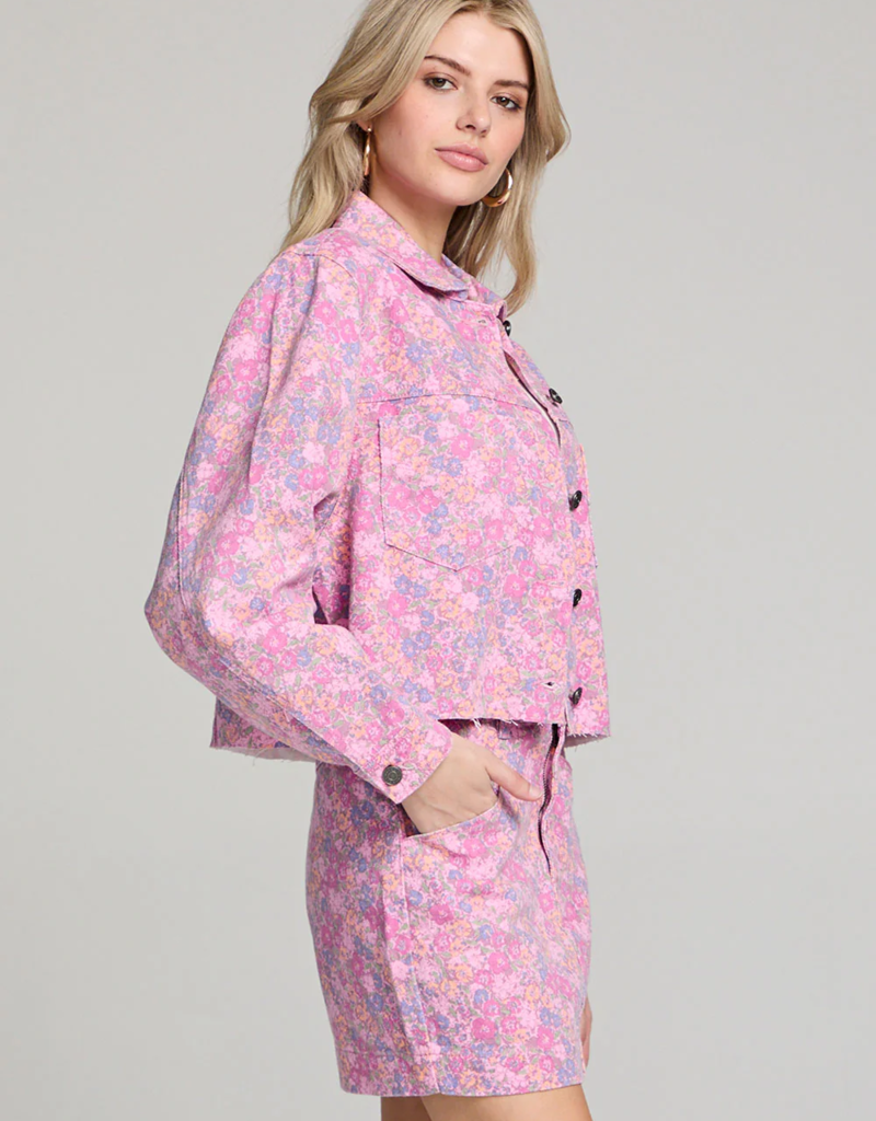 Saltwater Luxe Korin Jacket in Pink Floral