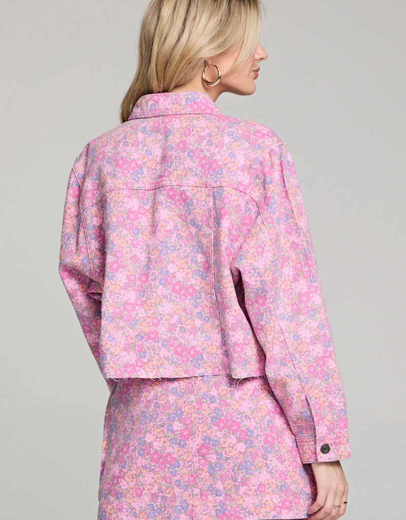 Saltwater Luxe Korin Jacket in Pink Floral