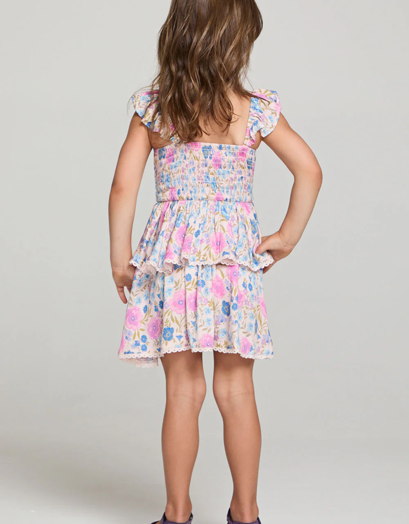 Saltwater Luxe Kids Raynbow Dress in Multicolor Floral