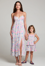 Saltwater Luxe Kids Raynbow Dress in Multicolor Floral