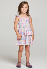 Saltwater Luxe Kids Raynbow Dress in Multicolor Floral