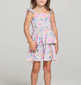Saltwater Luxe Kids Raynbow Dress in Multicolor Floral