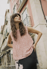 Cream Palia Sequin Shell Tank