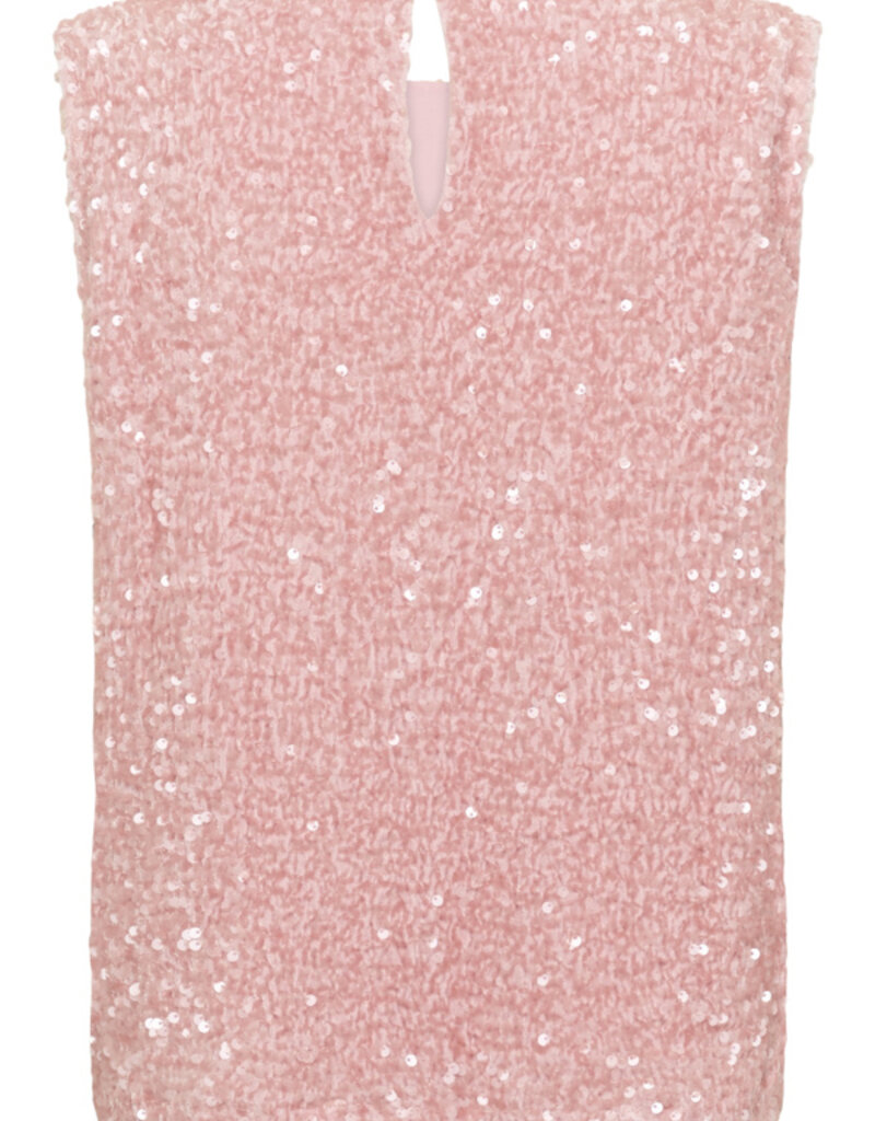 Cream Palia Sequin Shell Tank