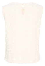 Cream Palia Sequin Shell Tank