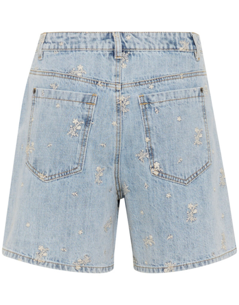 Kaffe Babeth Denim Shorts with Embroidery
