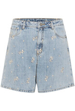 Kaffe Babeth Denim Shorts with Embroidery