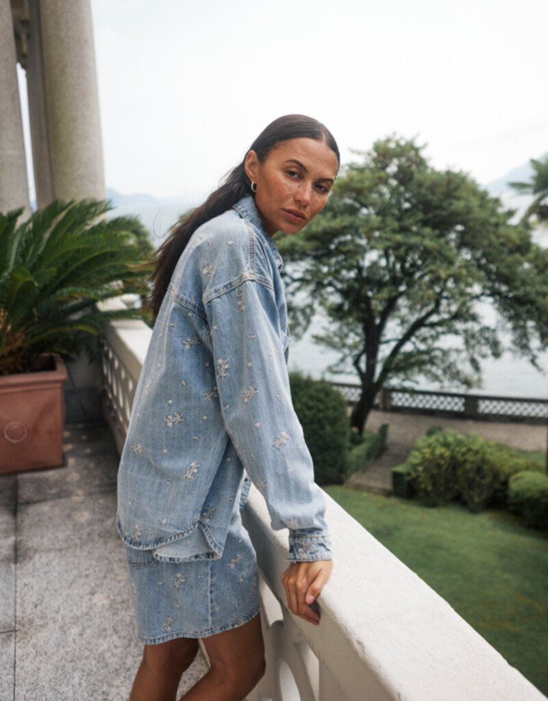 Kaffe Babeth Denim Jacket With Embroidery
