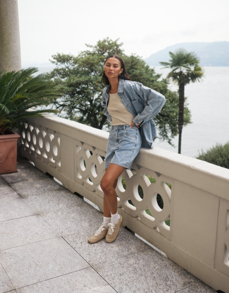 Kaffe Babeth Denim Jacket With Embroidery