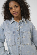 Kaffe Babeth Denim Jacket With Embroidery
