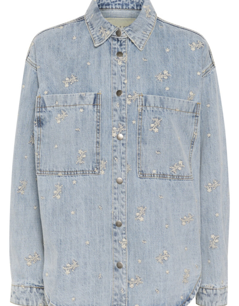 Kaffe Babeth Denim Jacket With Embroidery